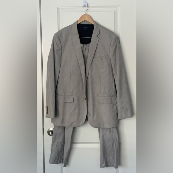 J Crew Grey Suit Set - Picture 1 of 7